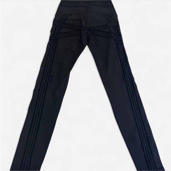 FANKA black PowerBand Resistance (Reversable Wear) Leggings Size M - Picture 5 of 7